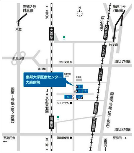 日本森田療法学会事務局地図